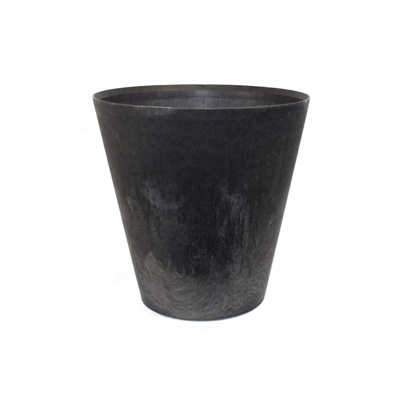 Artstone Pot De Fleurs, Suspension Murale Claire, Résistant Au Gel Et Ultraléger, Noir, 38x17x20cm